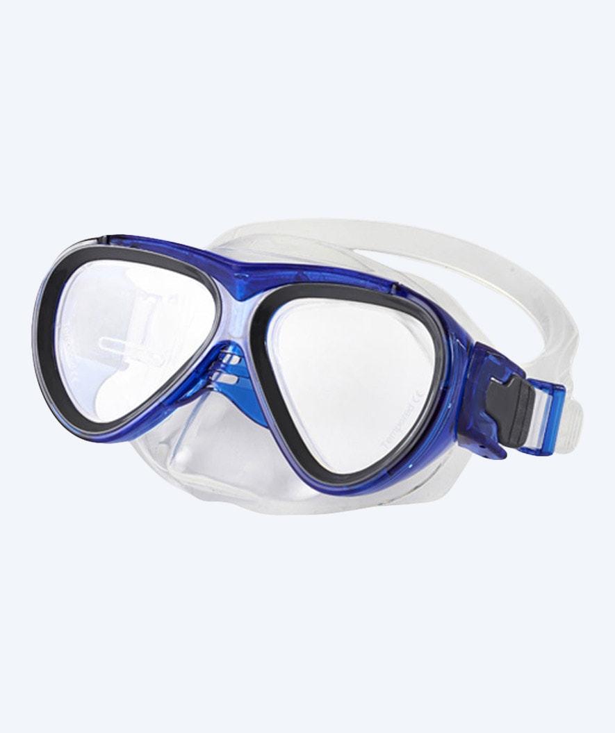 Primotec Tauchmaske mit Sehstärke für Kinder - M59 (-1.0 bis -8.0) und (+1.0 bis +4.0) - Dunkelblau