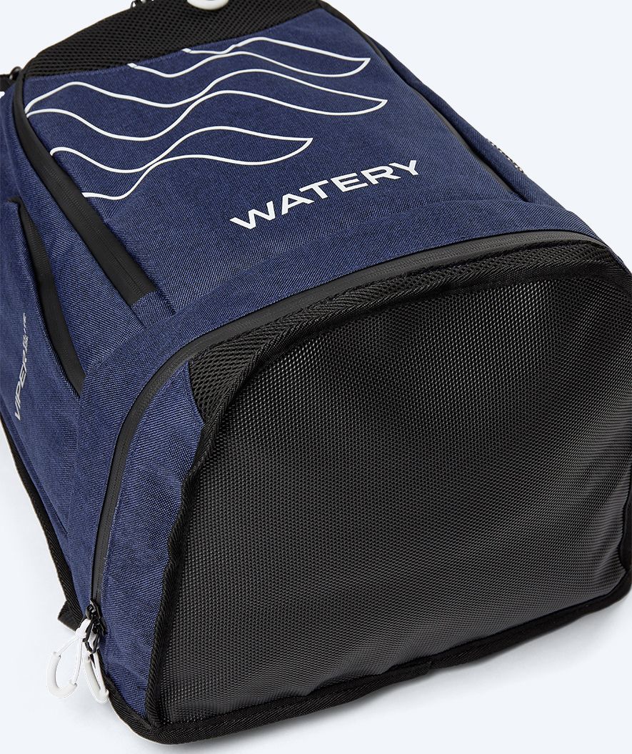 Watery Schwimmtasche - Viper Elite 45L - Dunkelblau/weiß
