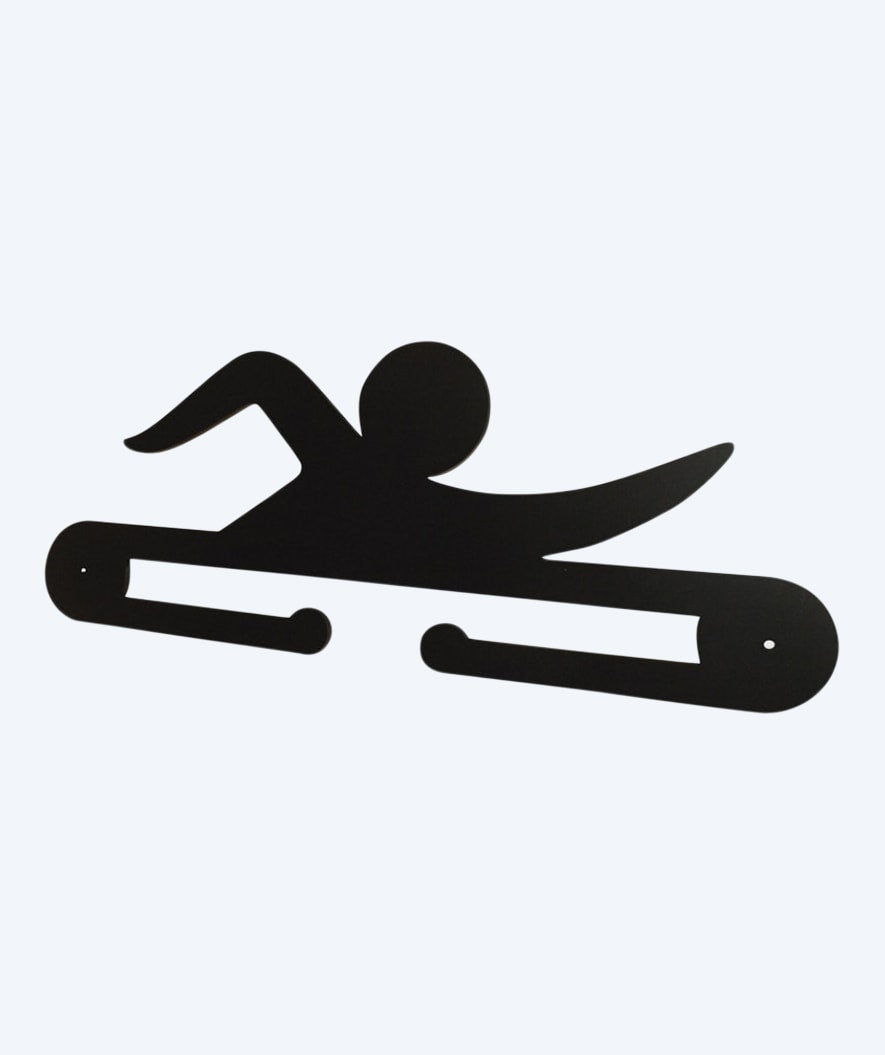 Watery Medaillenhalter für Schwimmer (Kraulen) - Schwarz
