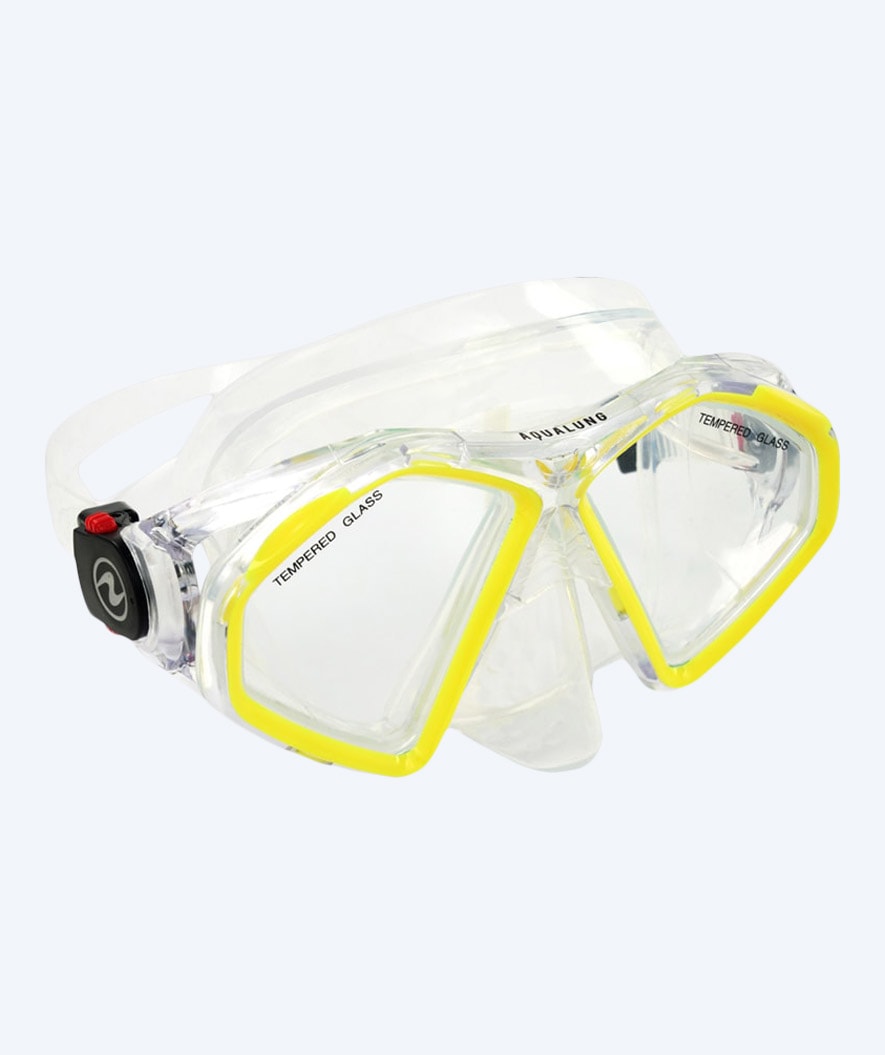Aqualung Tauchmaske für Erwachsene - Hawkeye - Klar/gelb