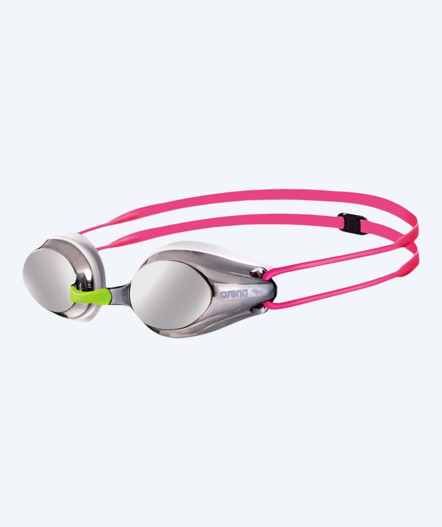 Arena Wettkampf-Schwimmbrille für Kinder (6-12) - Tracks Mirror - Rosa