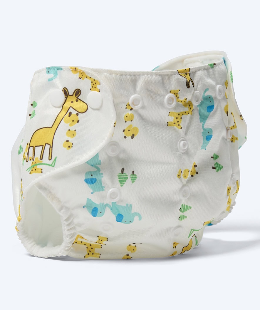 Watery Badewindel - Ondine - Weiß mit Print