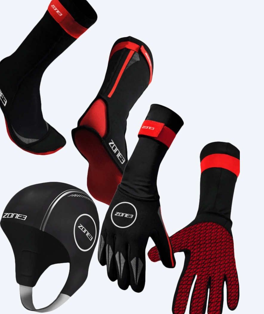 ZONE3 Neoprenset mit Kappe, Handschuhe und Schuhe