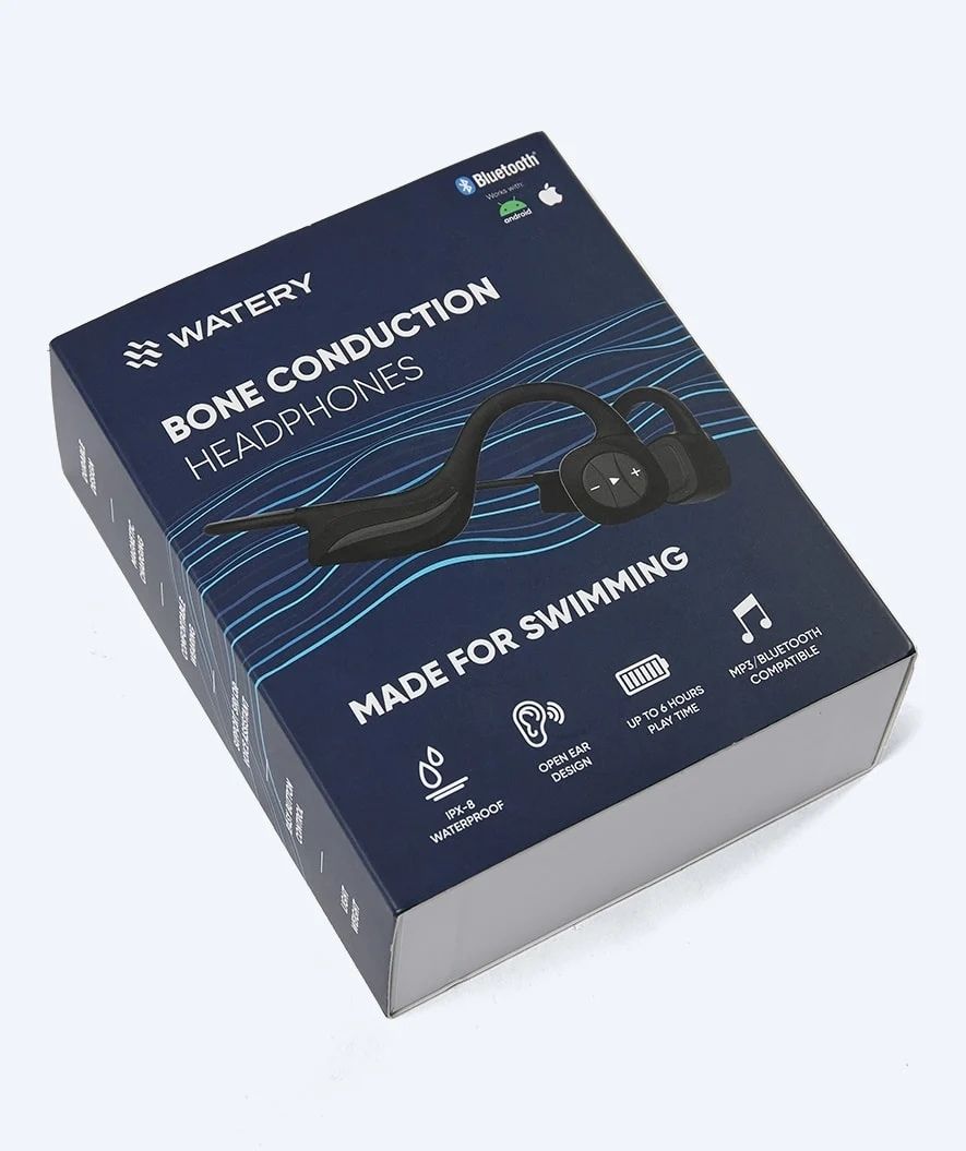 Watery wasserdichte Kopfhörer - Bone MP3 - Schwarz
