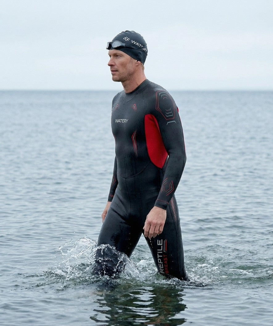 Watery Neoprenanzug für Herren - Reptile Breast - Orange