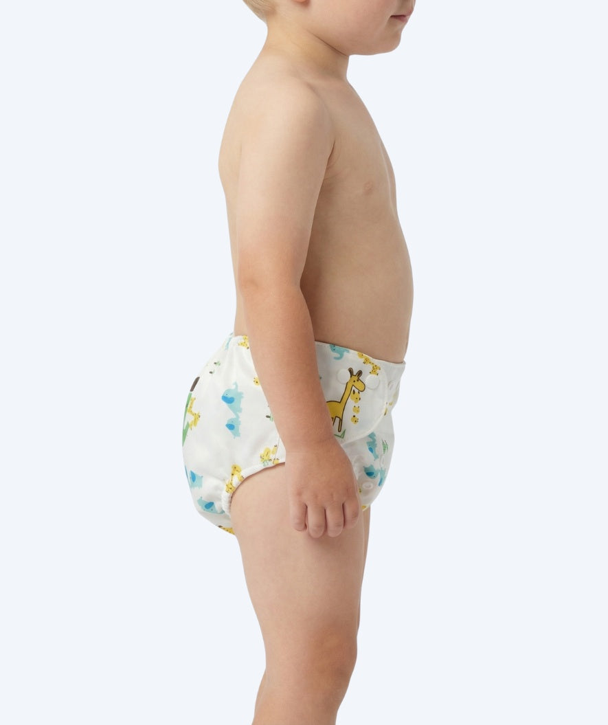 Watery Badewindel - Ondine - Weiß mit Print