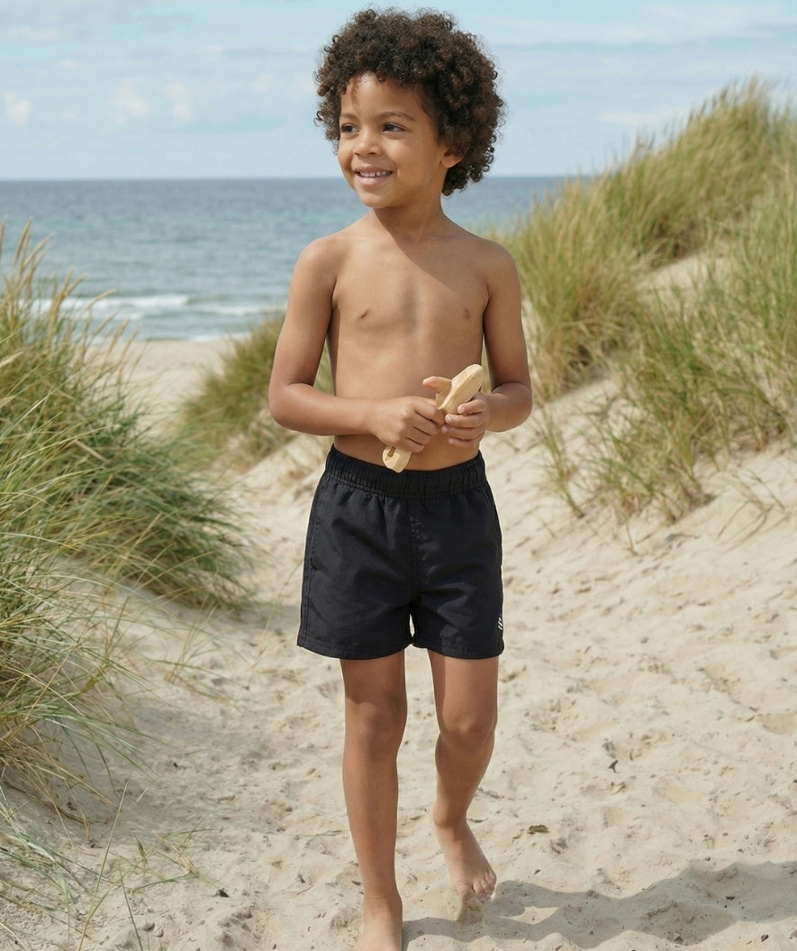 Watery Badeshorts für Jungen - Waverly - Schwarz