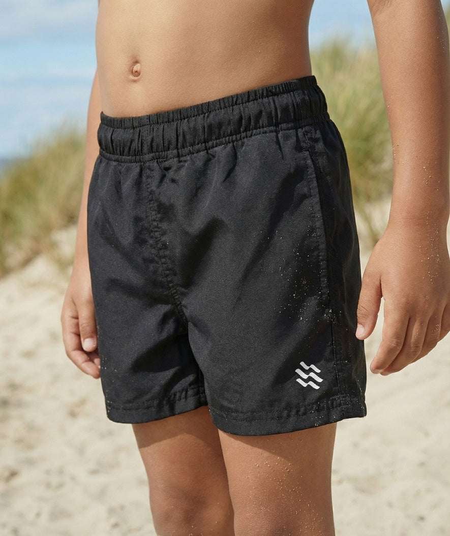 Watery Badeshorts für Jungen - Waverly - Schwarz