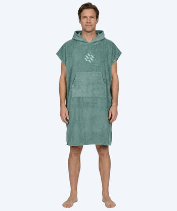 Watery Badeponcho für Erwachsene - Baumwolle - Forest Green