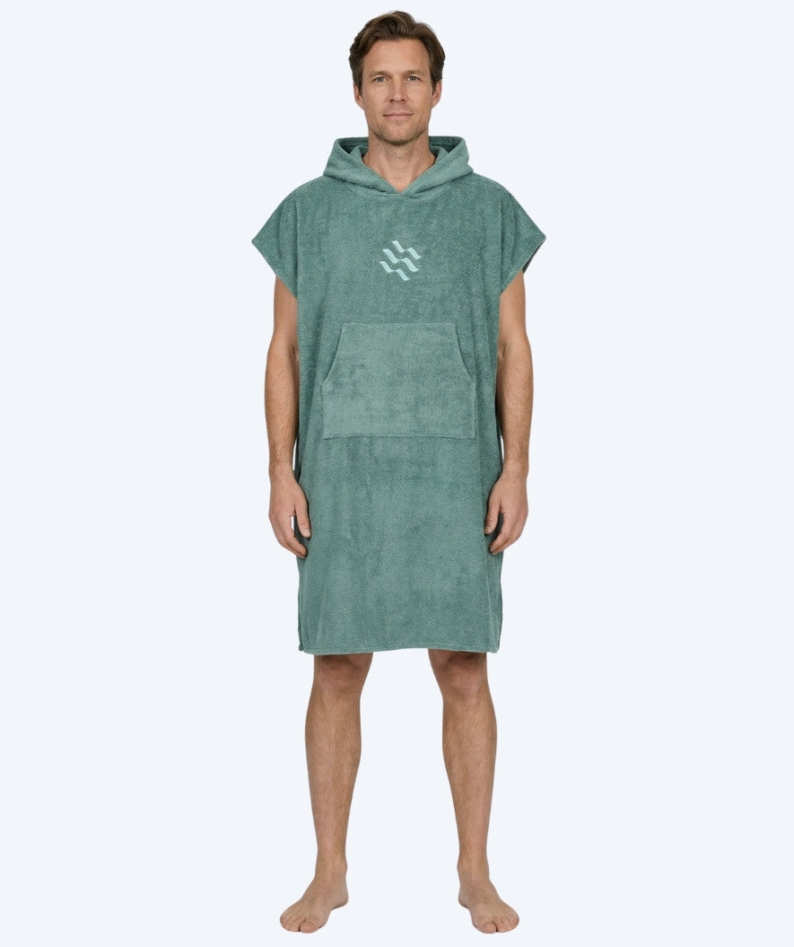 Watery Badeponcho für Erwachsene - Baumwolle - Forest Green