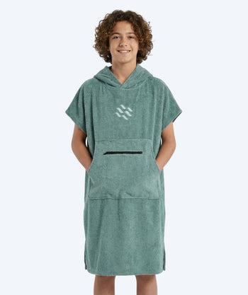 Watery Badeponcho für Junioren (6-15) - Baumwolle - Forest Green