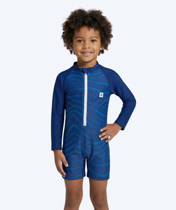 Watery UV Anzug für Kinder - Fjord Langarm Rashguard - Donkerblau