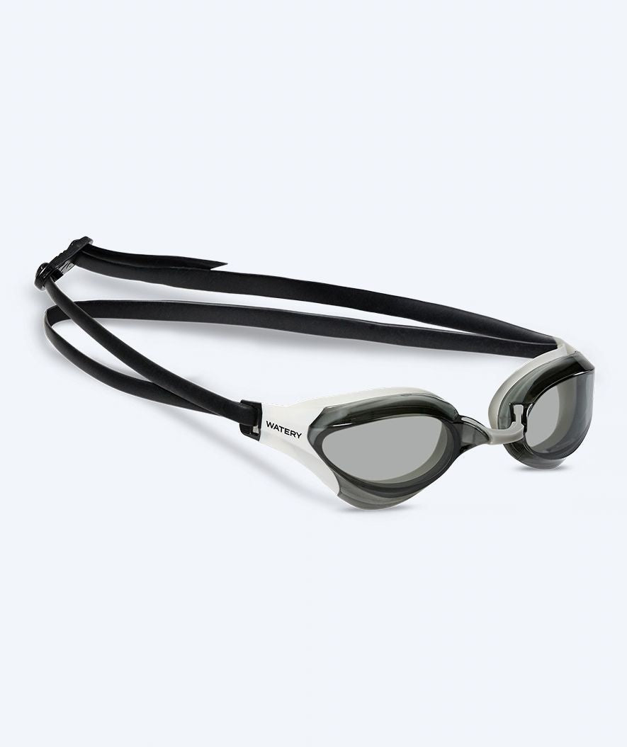 Watery Elite Schwimmbrillen - Rattle Pro - Weiss/smoke