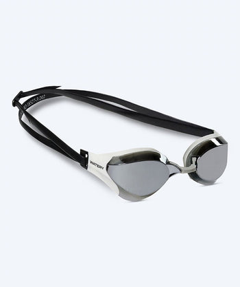 Watery Elite Schwimmbrillen - Rattle Pro Mirror - Weiss/Grau