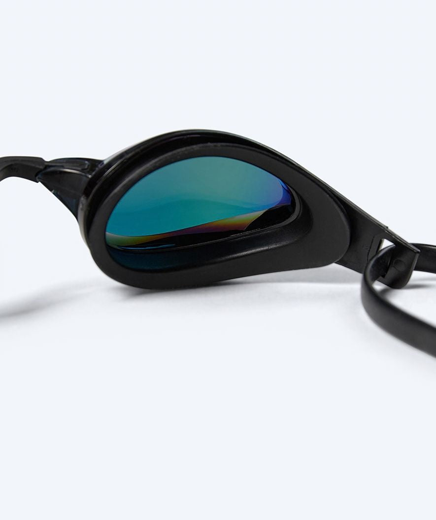 Watery Elite Schwimmbrillen - Rattle Pro Mirror - Schwarz/Gold
