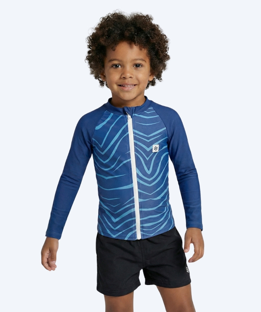 Watery UV Shirt für Kinder - Fjord Langarm Rashguard - Donkerblau