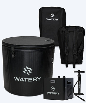 Paketangebot: Watery Deluxe aufblasbare Eiswanne mit Kühlsystem