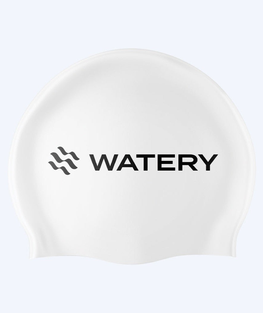 Watery Badekappe (ab 10 Jahre) - Signature Latex - Weiß