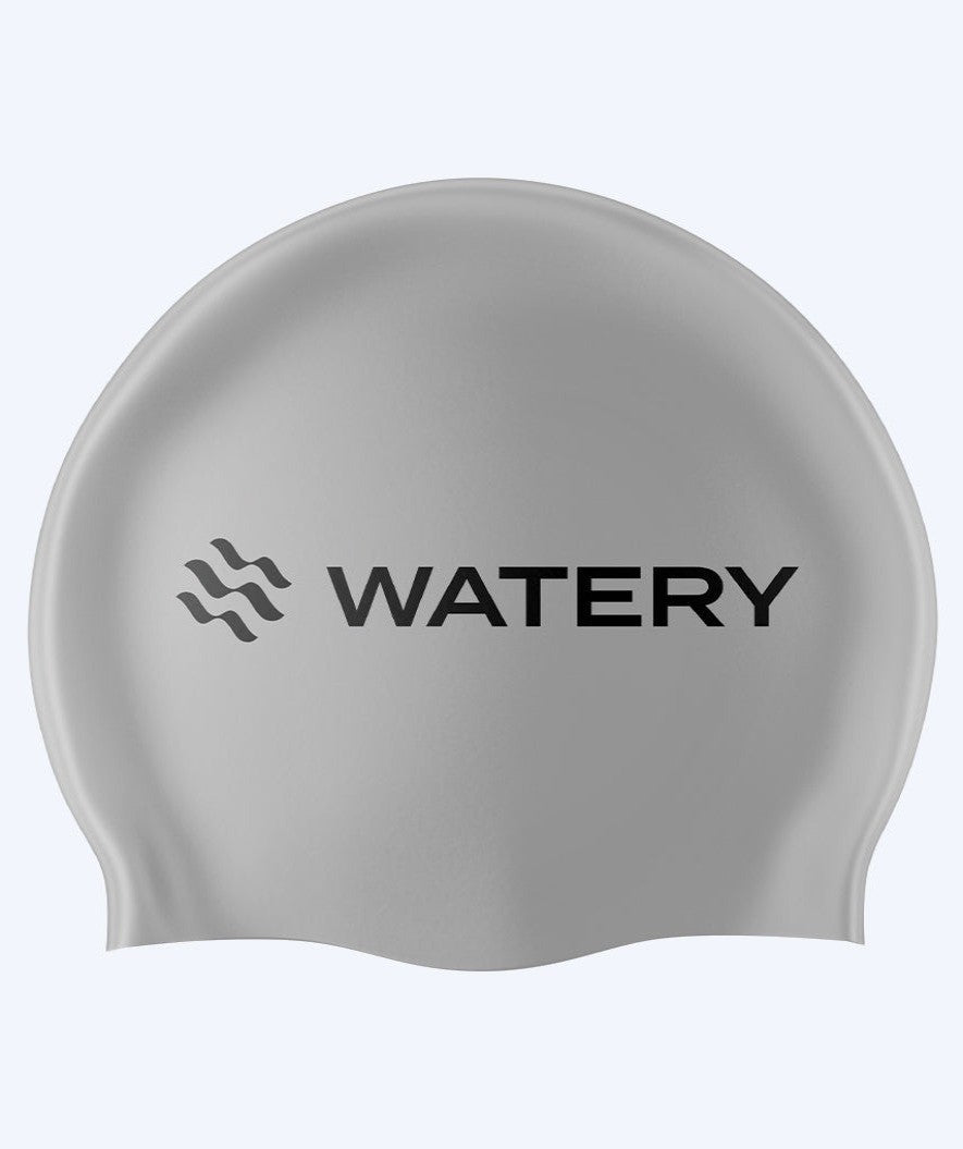 Watery Badekappe (ab 10 Jahre) - Signature Latex - Silber