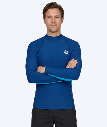 Watery UV Shirt für Herren - Scylla Langarm Rashguard - Dunkelblau/Hellblau