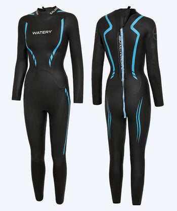 Watery Neoprenanzug für Damen - Salmon Glide - Schwarz/Blau