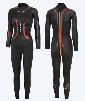 Watery Neoprenanzug für Damen - Tackey Elite - Schwarz/Rot
