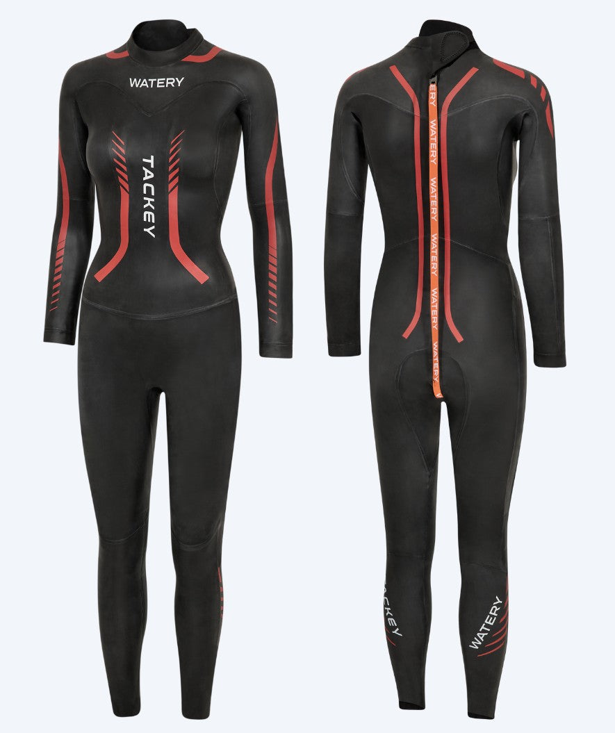 Watery Neoprenanzug für Damen - Tackey Elite - Schwarz/Rot