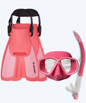 Watery Schnorchelset für Kinder (4-10) - Tropical - Rosa