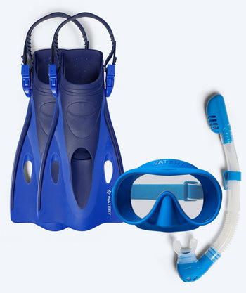 Watery Schnorchelset für Kinder (4-10) - Launch/Alton - Blau