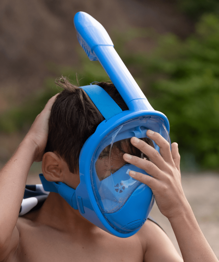 Watery Vollgesichts-Tauchmaske für Kinder - Oxygen - Schwarz