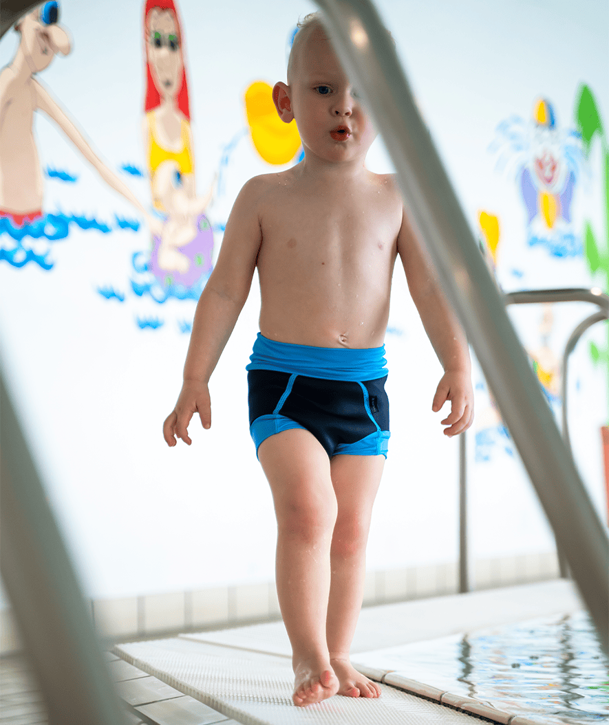 Watery Badehose für Kinder - Neopren Schwimmwindel - Atlantic Blue