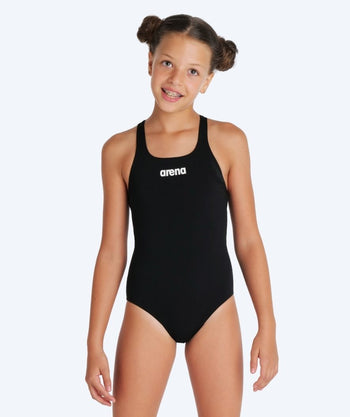 Arena Badeanzug für Mädchen - Team Swim Pro Solid - Schwarz