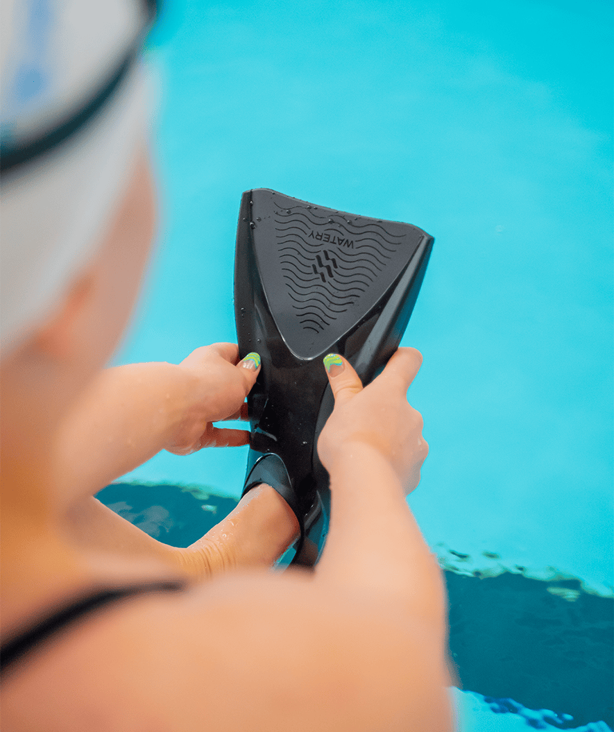 Watery Schwimmflossen - Cardinal Powerfin Pro - Schwarz