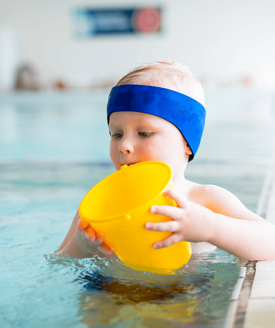 Watery Stirnband für Kinder - Schwarz