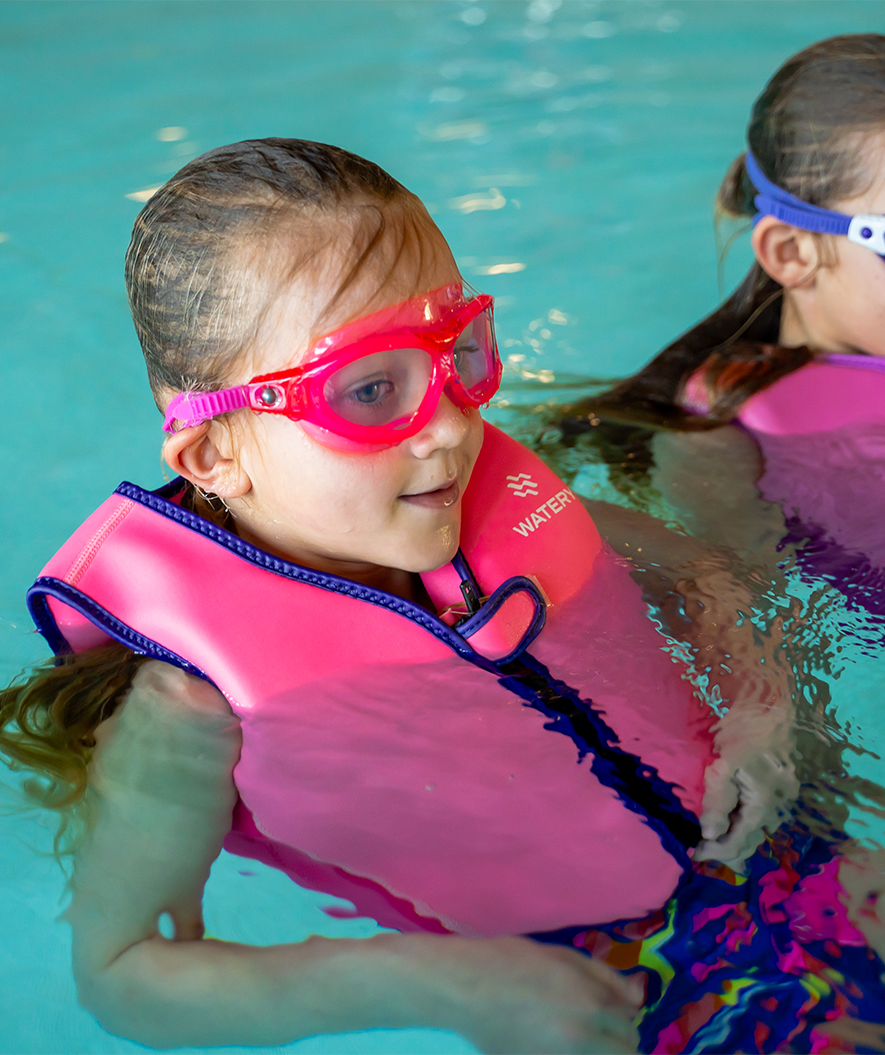 Watery Schwimmbrille für Kinder - Mantis 2.0 - Atlantic Pink/klar