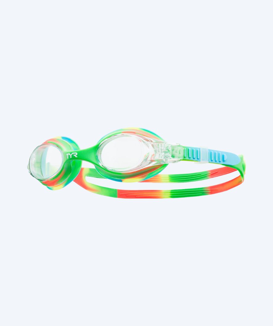 TYR Schwimmbrille für Kinder - Swimple - Grün/Orange
