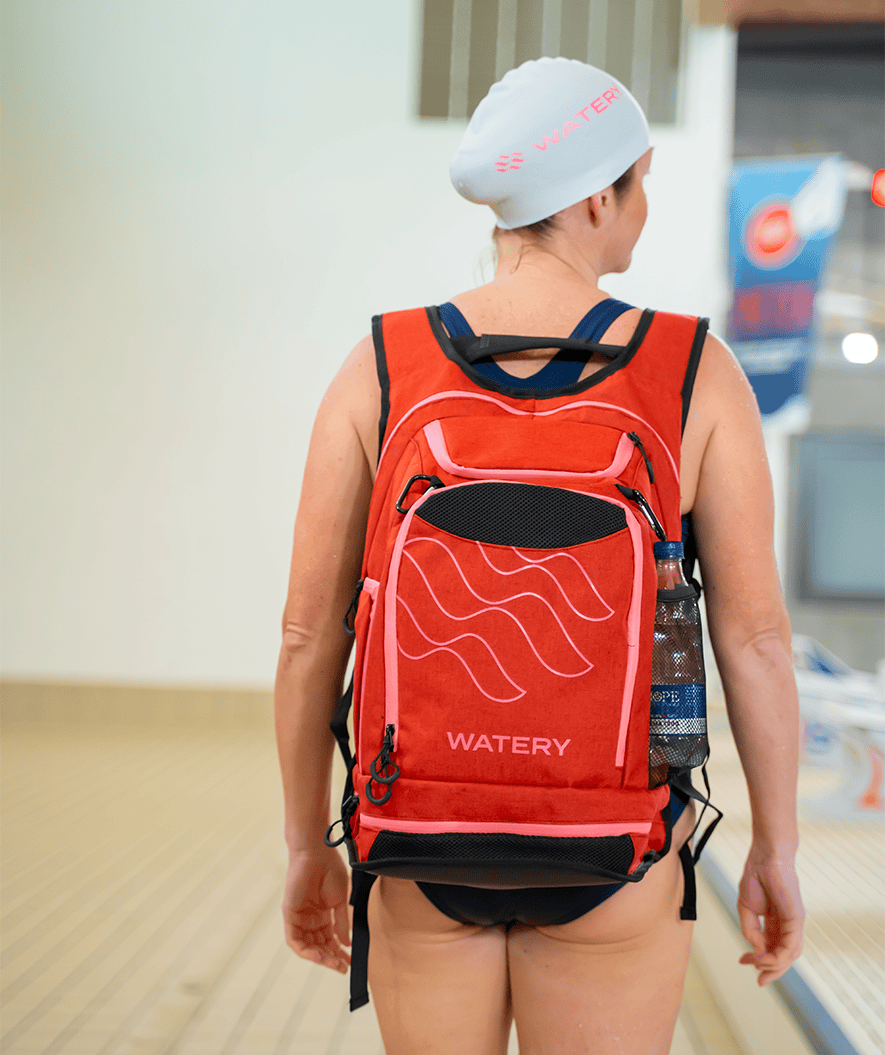 Watery Schwimmtasche - Viper Elite 45L - Dunkelblau/weiß