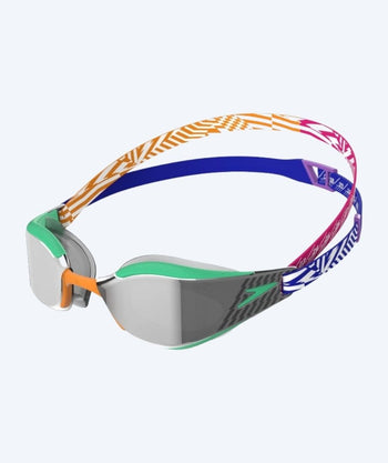 Speedo Elite Schwimmbrillen - Fastskin Hyper Elite Mirror - Grün/Orange