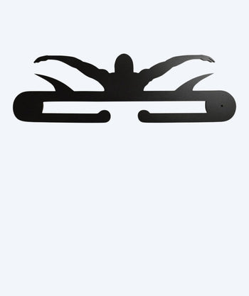 Watery Medaillenhalter für Schwimmer (Butterfly) - Schwarz