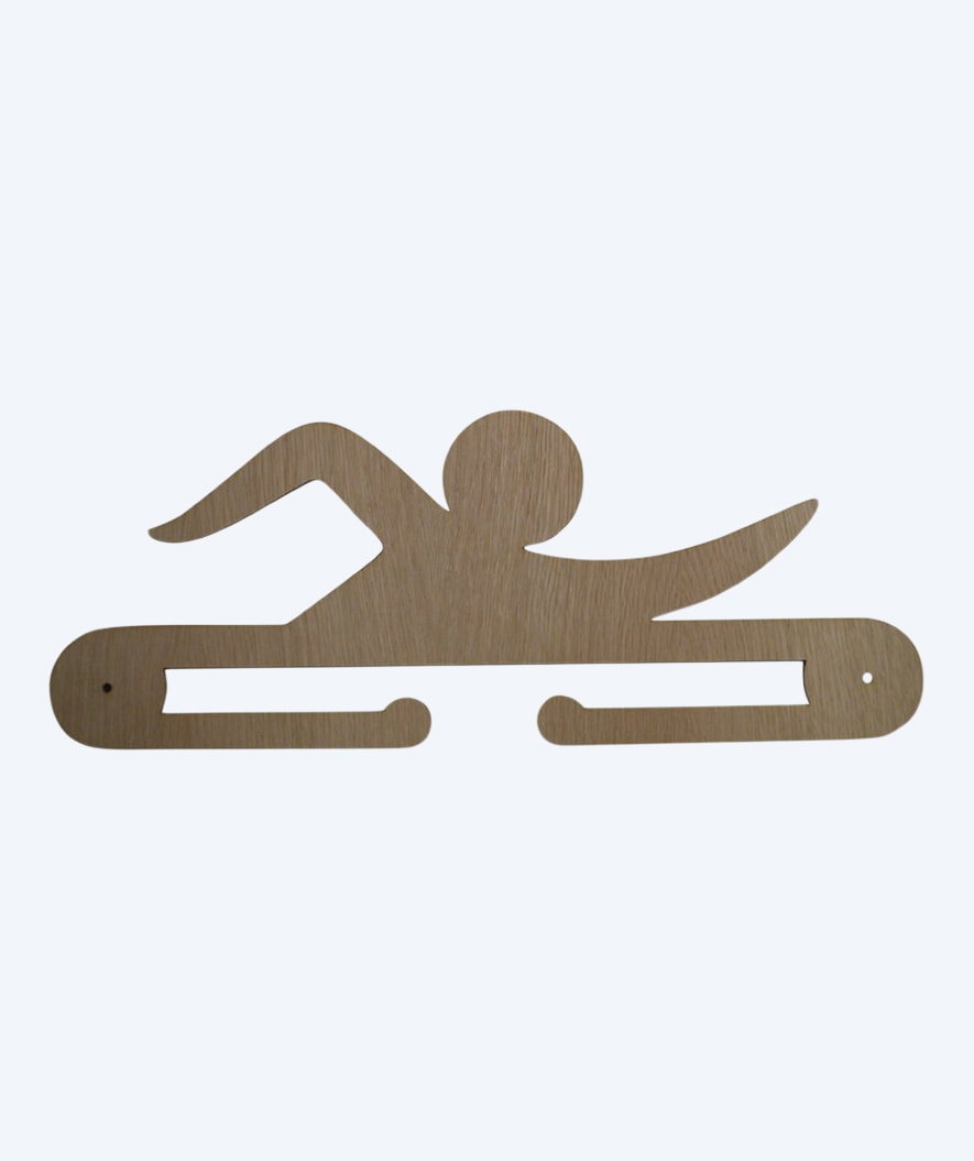 Watery Medaillenhalter für Schwimmer (Kraulen) - Holz