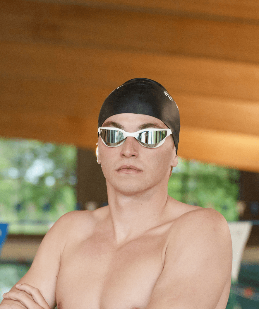 Watery Schwimmbrille - Instinct Ultra Mirror - Schwarz/gold