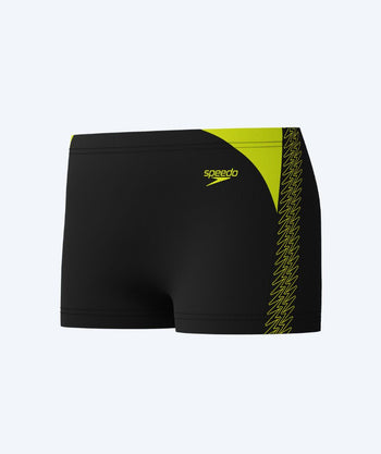 Speedo aqua shorts für Jungen - Hyperboom Splice - Schwarz/gelb