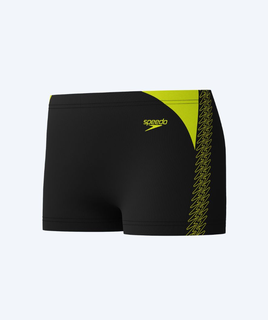 Speedo aqua shorts für Jungen - Hyperboom Splice - Schwarz/gelb