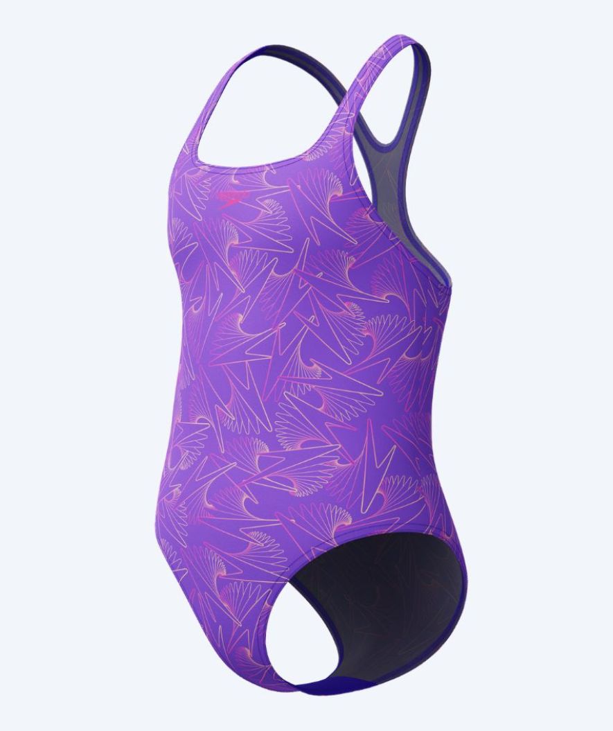 Speedo badedragt til piger - Hyperboom Allover Medalist - Lilla