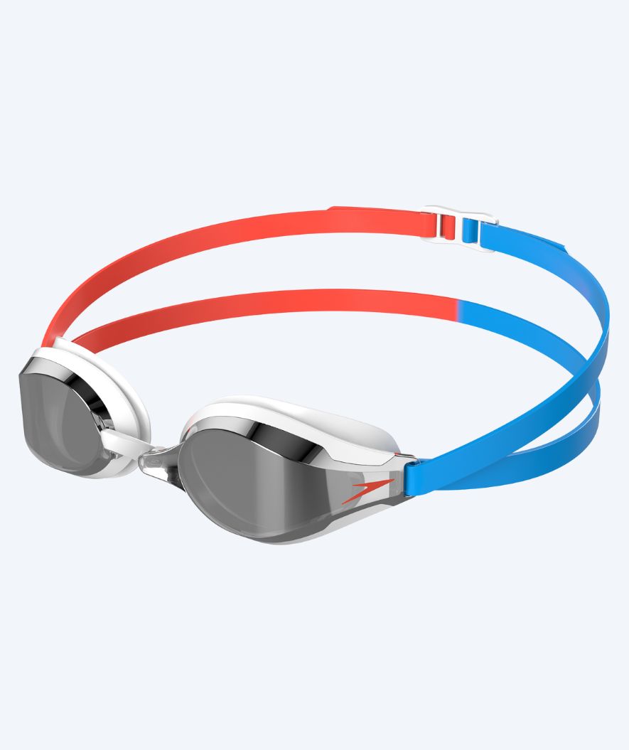 Speedo Elite Schwimmbrille - Fastskin Speedsocket 2 Mirror - Rot/blau