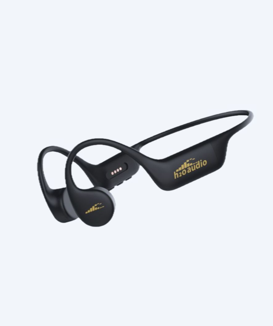 H2OAudio wasserdichte Kopfhörer - Tri 2 PRO Multi-Sport m. BT og MP3 - Schwarz