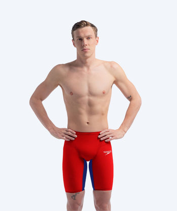 Speedo Wettkampf Badehose für Herren - LZR Pure Valor 2.0 - Rot/blau