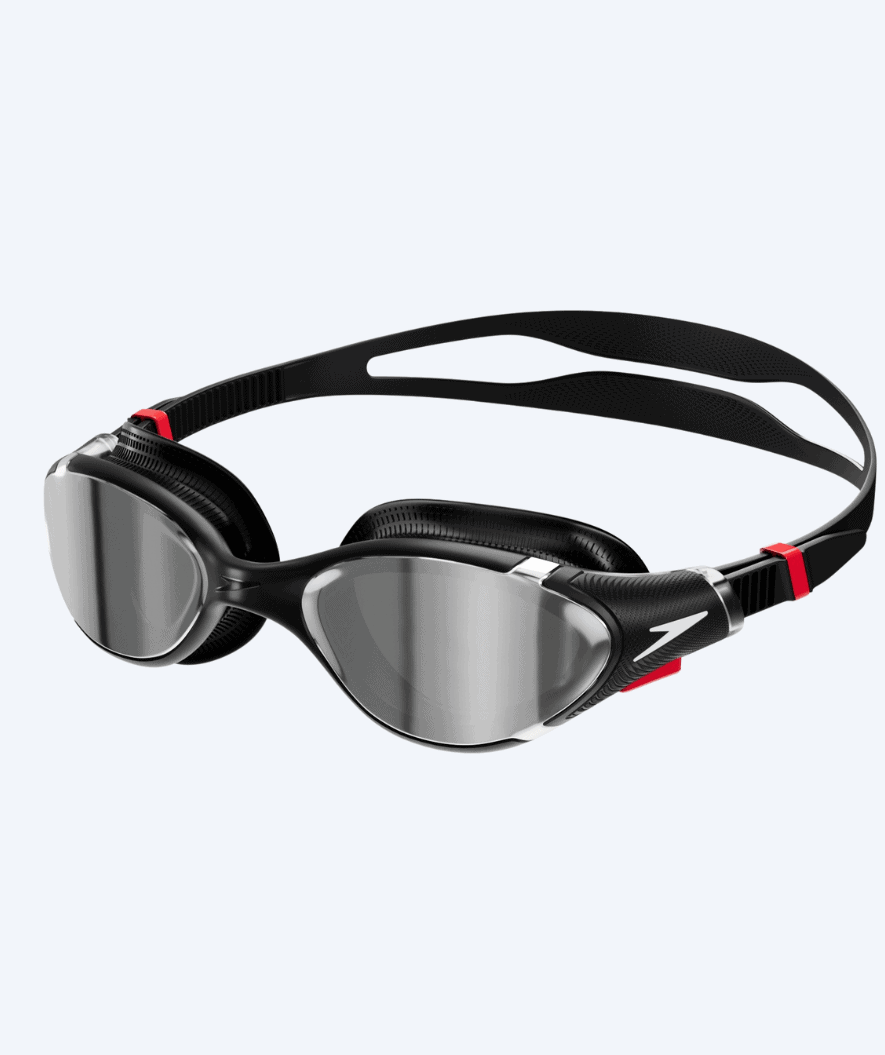 Speedo Schwimmbrille für Freizeitschwimmer - Biofuse 2.0 Mirror - Schwarz/Silber