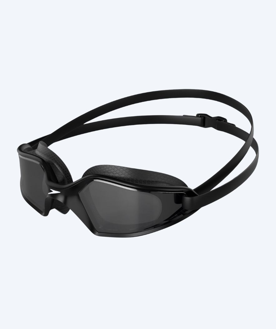 Speedo Schwimmbrille für Freizeitschwimmer - Hydropulse - Schwarz/Grau (Smoke Scheiben)