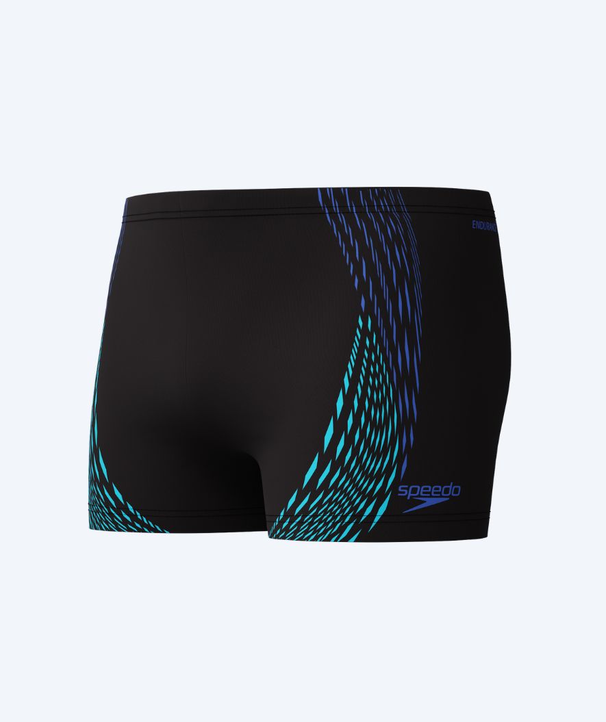 Speedo Aquashorts für Herren - Duo Logo Print - Schwarz/donkerblau